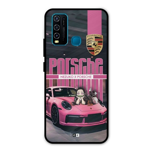 Bubble Race Car Metal Back Case for Vivo Y30