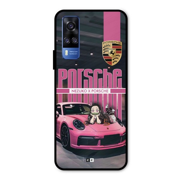 Bubble Race Car Metal Back Case for Vivo Y31