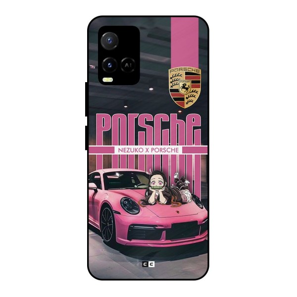 Bubble Race Car Metal Back Case for Vivo Y33s