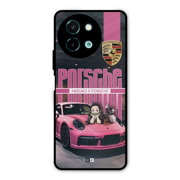 Bubble Race Car Metal Back Case for Vivo Y58