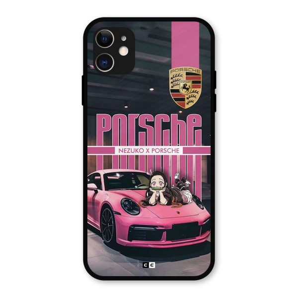 Bubble Race Car Metal Back Case for iPhone 11