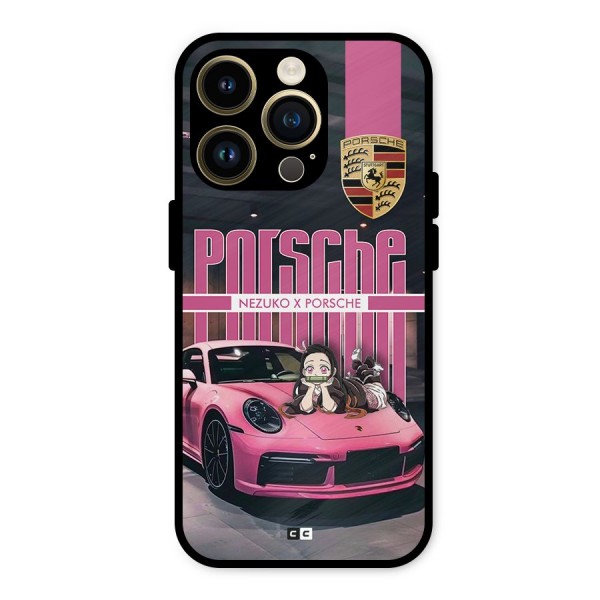 Bubble Race Car Metal Back Case for iPhone 14 Pro