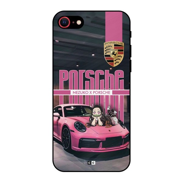 Bubble Race Car Metal Back Case for iPhone 7