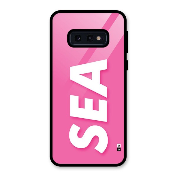 Bubble Sea Glass Back Case for Galaxy S10e