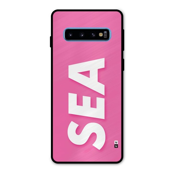 Bubble Sea Metal Back Case for Galaxy S10