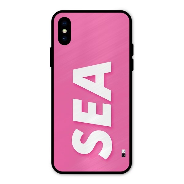 Bubble Sea Metal Back Case for iPhone X