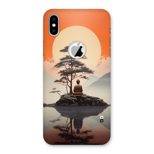 Buddha Nature Back Case for iPhone XS Logo Cut