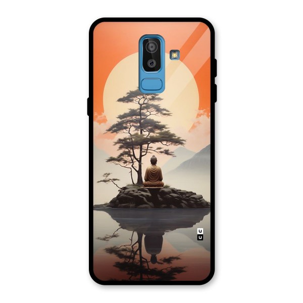 Buddha Nature Glass Back Case for Galaxy J8