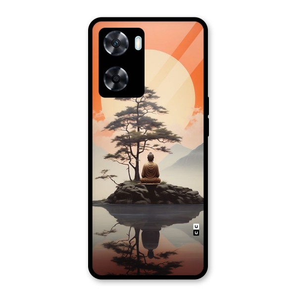 Buddha Nature Glass Back Case for Oppo A77s