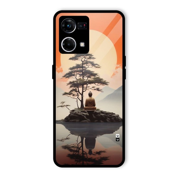 Buddha Nature Glass Back Case for Oppo F21s Pro 4G