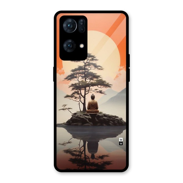 Buddha Nature Glass Back Case for Oppo Reno7 Pro 5G