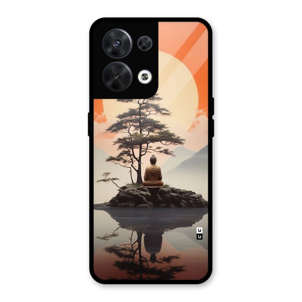 Buddha Nature Glass Back Case for Oppo Reno8 5G