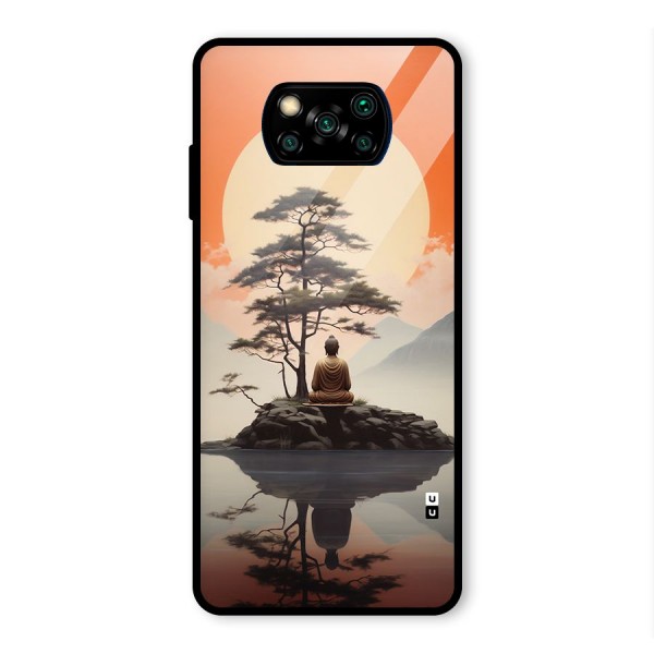 Buddha Nature Glass Back Case for Poco X3 Pro