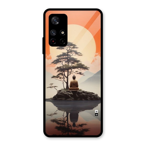 Buddha Nature Glass Back Case for Redmi Note 11T 5G