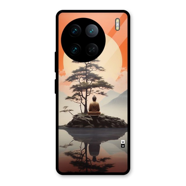 Buddha Nature Glass Back Case for Vivo X90 Pro