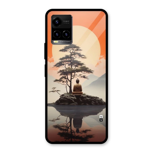 Buddha Nature Glass Back Case for Vivo Y21 2021