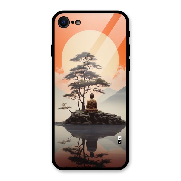 Buddha Nature Glass Back Case for iPhone 8