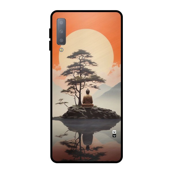 Buddha Nature Metal Back Case for Galaxy A7 (2018)