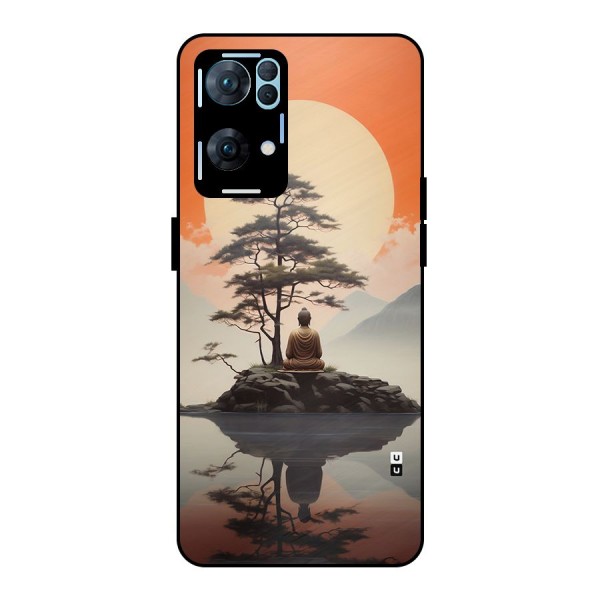 Buddha Nature Metal Back Case for Oppo Reno7 Pro 5G