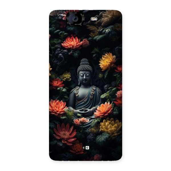 Buddha With Flower Back Case for Canvas Knight A350