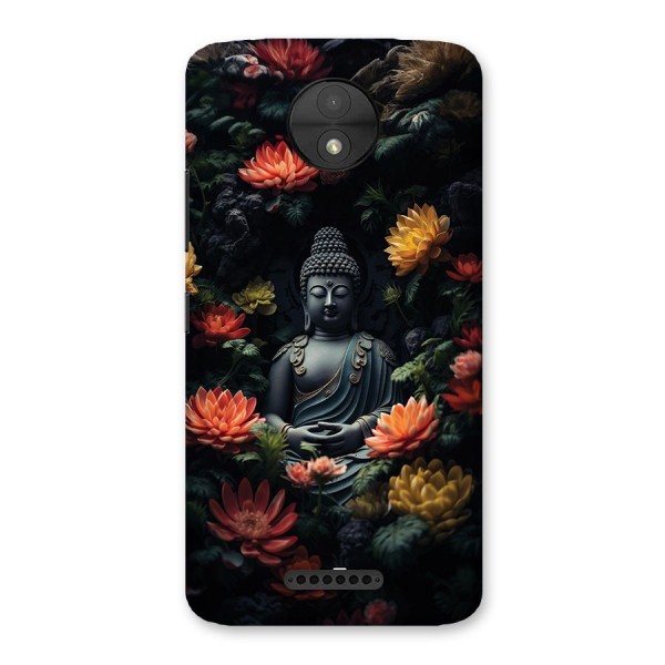Buddha With Flower Back Case for Moto C
