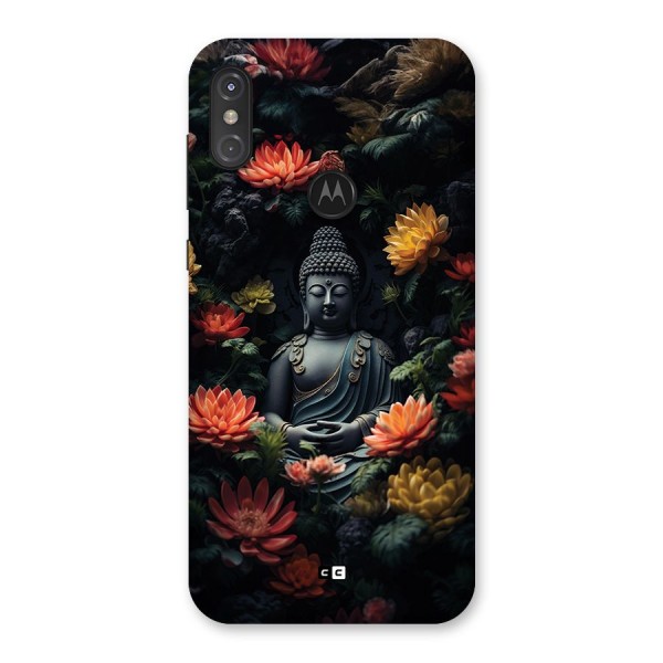 Buddha With Flower Back Case for Motorola One Power