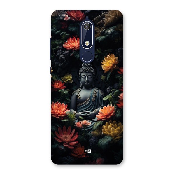 Buddha With Flower Back Case for Nokia 5.1