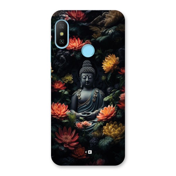 Buddha With Flower Back Case for Redmi 6 Pro