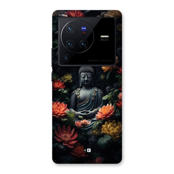Buddha With Flower Back Case for Vivo X80 Pro