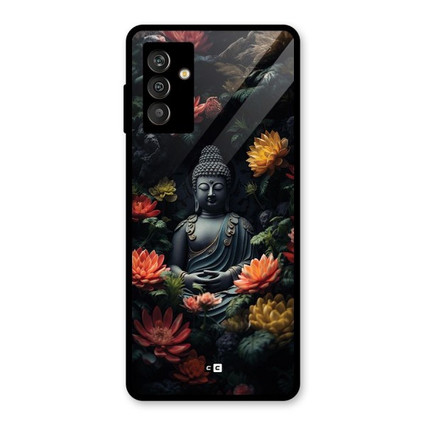 Buddha With Flower Glass Back Case for Galaxy M13