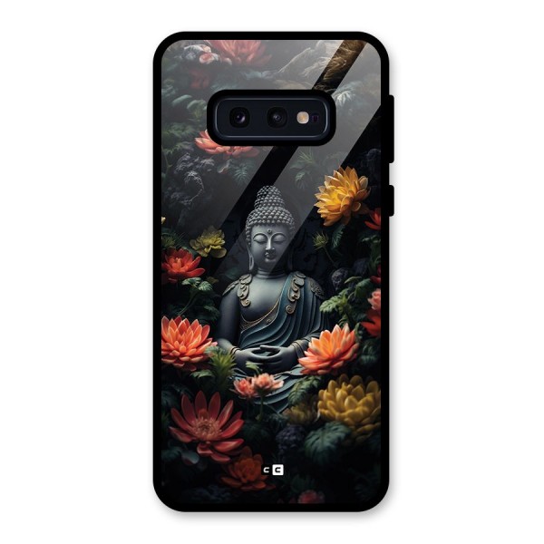 Buddha With Flower Glass Back Case for Galaxy S10e