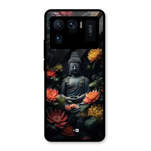 Buddha With Flower Glass Back Case for Mi 11 Ultra