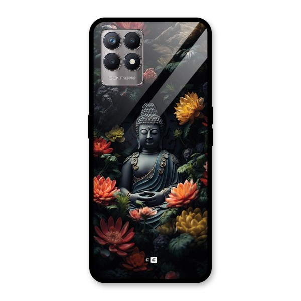 Buddha With Flower Glass Back Case for Realme Narzo 50