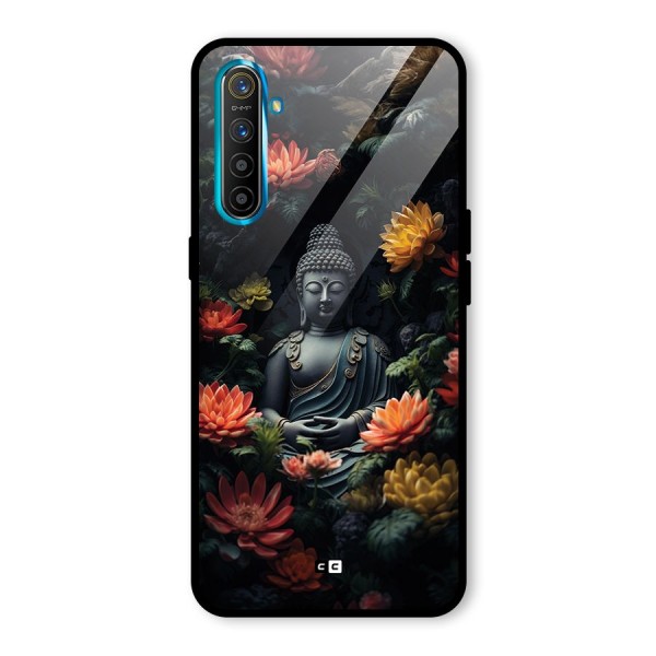 Buddha With Flower Glass Back Case for Realme X2