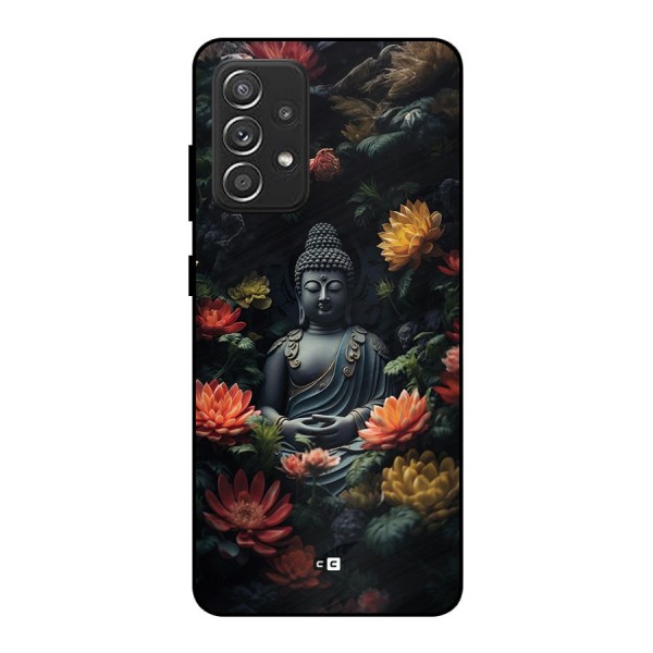 Buddha With Flower Metal Back Case for Galaxy A52s 5G