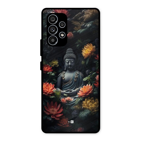 Buddha With Flower Metal Back Case for Galaxy A53 5G