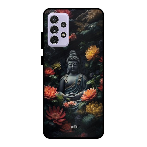 Buddha With Flower Metal Back Case for Galaxy A72