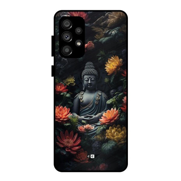 Buddha With Flower Metal Back Case for Galaxy A73 5G