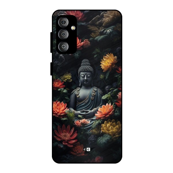 Buddha With Flower Metal Back Case for Galaxy F23