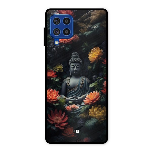 Buddha With Flower Metal Back Case for Galaxy F62