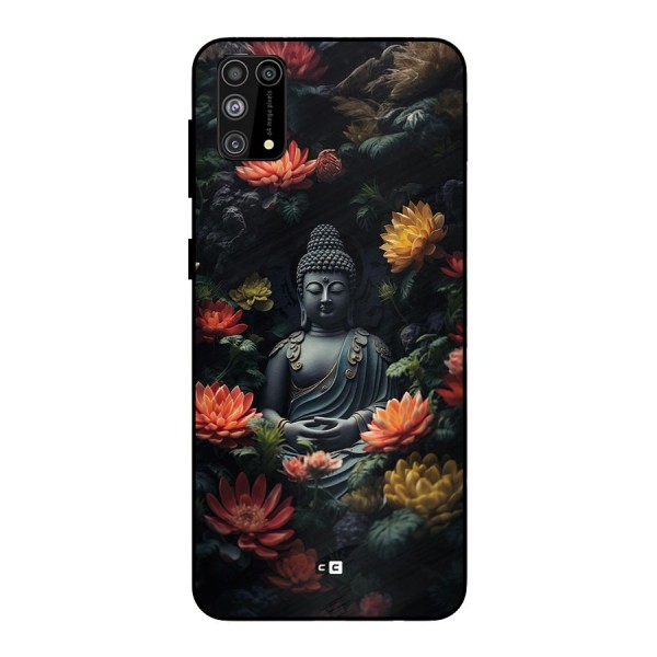 Buddha With Flower Metal Back Case for Galaxy M31