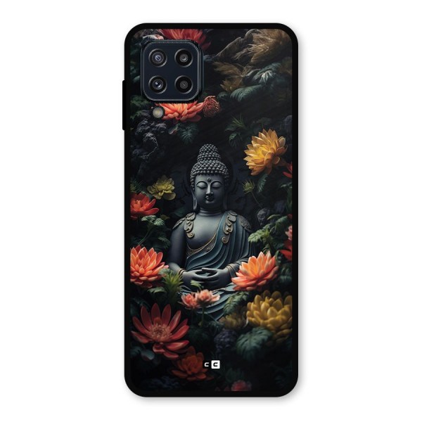 Buddha With Flower Metal Back Case for Galaxy M32