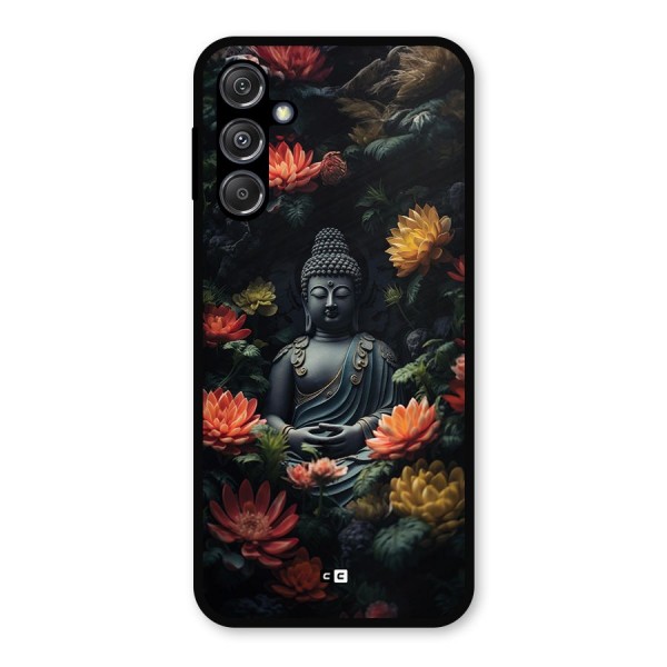 Buddha With Flower Metal Back Case for Galaxy M34 5G