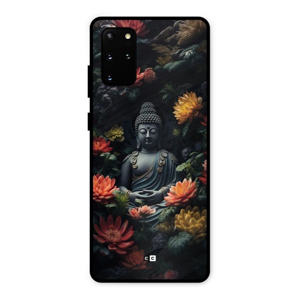 Buddha With Flower Metal Back Case for Galaxy S20 Plus