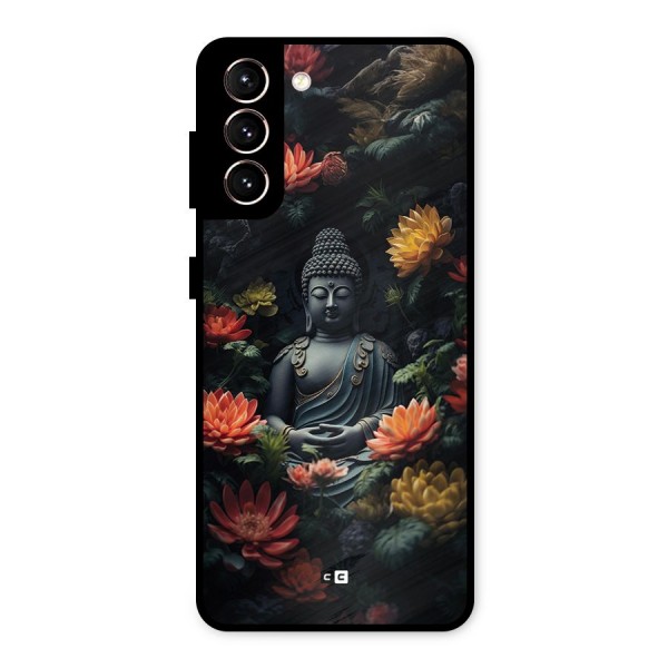 Buddha With Flower Metal Back Case for Galaxy S21 5G