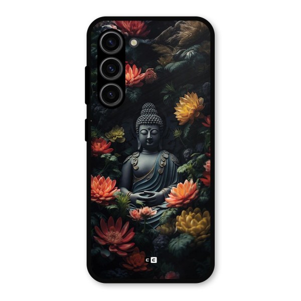 Buddha With Flower Metal Back Case for Galaxy S23