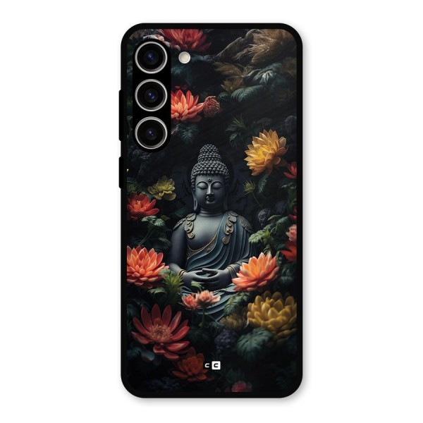 Buddha With Flower Metal Back Case for Galaxy S23 Plus