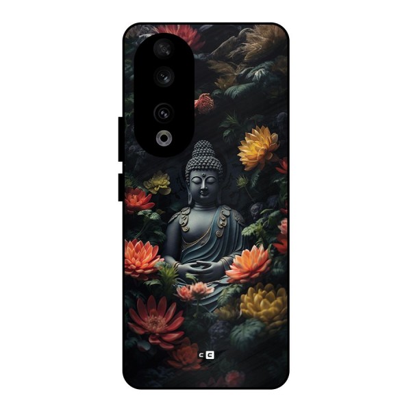 Buddha With Flower Metal Back Case for Honor 90