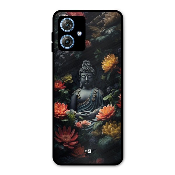 Buddha With Flower Metal Back Case for Moto G54