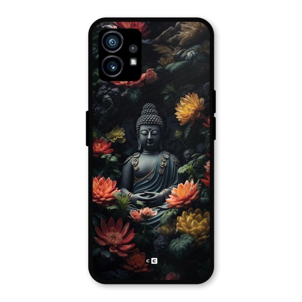 Buddha With Flower Metal Back Case for Nothing Phone 1